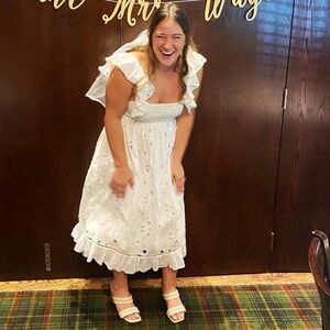 Anthropologie eyelit dress